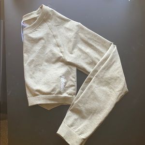 Gymshark Adapt Marl Seamless Long SleeveCropBeige